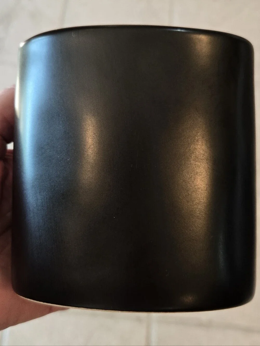 Rae Dunn Black Ceramic Toothbrush Holder